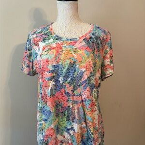 Vibrant Multicolor Women's Short Sleeve Top